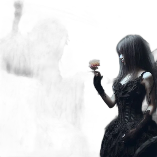 dress, robot, fantasy art, concept art transparent PNG cut-out