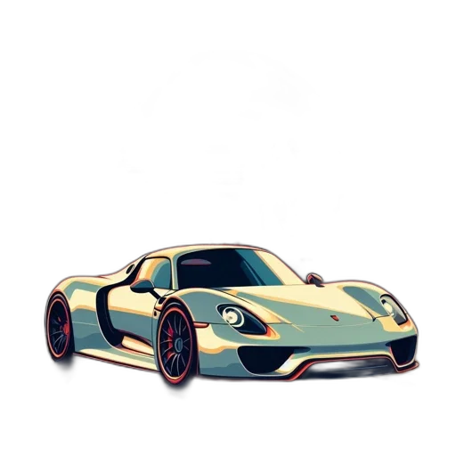 car, 3d render, photorealistic, concept art transparent PNG cut-out