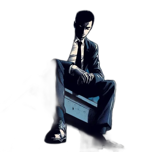 robot, staff, jacket, face transparent PNG cut-out