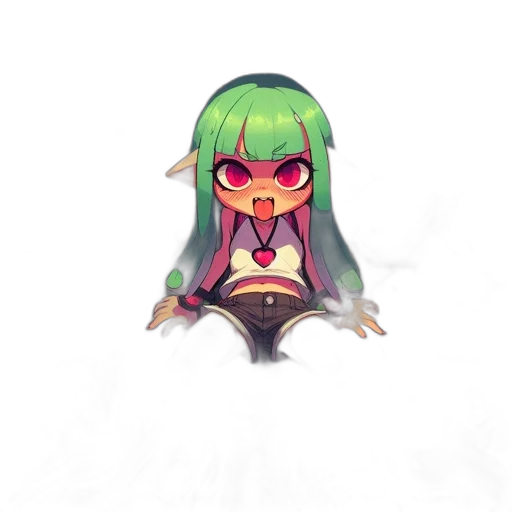creature, mask, dragon, staff transparent PNG cut-out