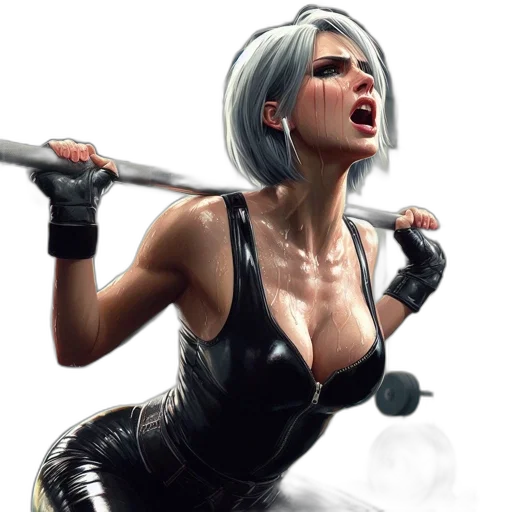 weapon, face, concept art, comic book art transparent PNG cut-out