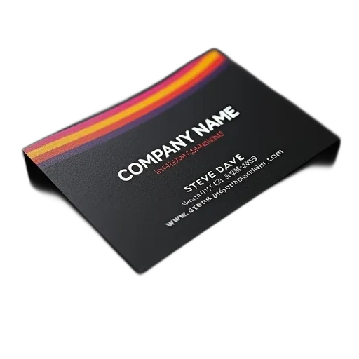 monochrome, black, business, card transparent PNG cut-out