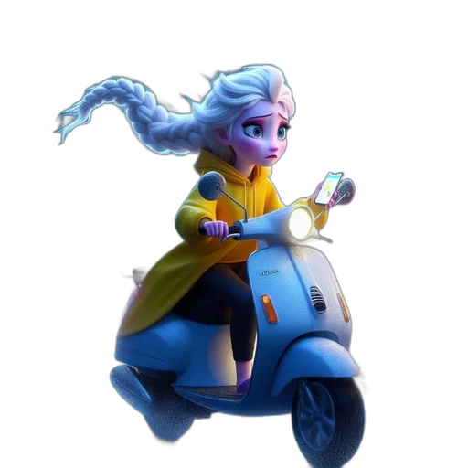 car, jacket, hair, robot transparent PNG cut-out