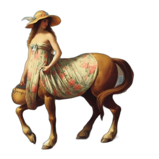 dress, animal, hat, creature transparent PNG cut-out