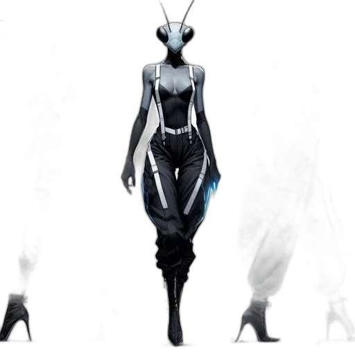 robot, dress, mask, creature transparent PNG cut-out