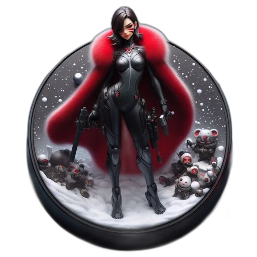 concept art, comic book art, fantasy art, 3d render transparent PNG cut-out