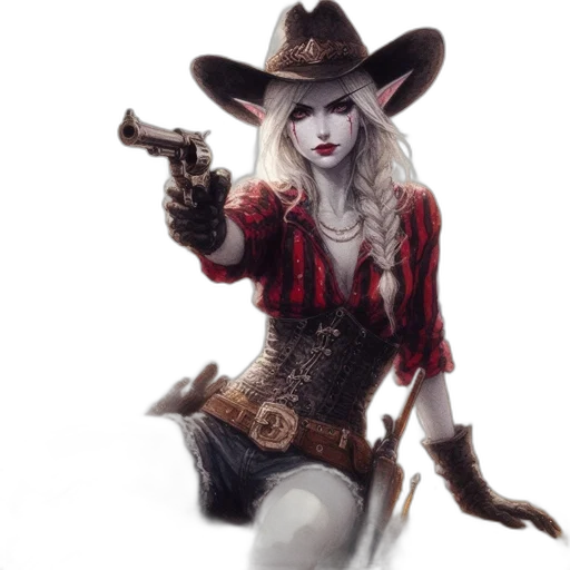 weapon, staff, hat, fantasy art transparent PNG cut-out