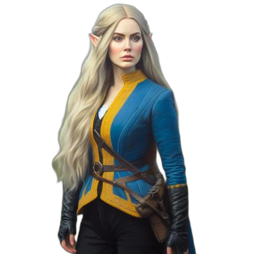 dragon, staff, jacket, fantasy art transparent PNG cut-out