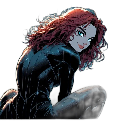 hair, comic book art, concept art, cartoon transparent PNG cut-out