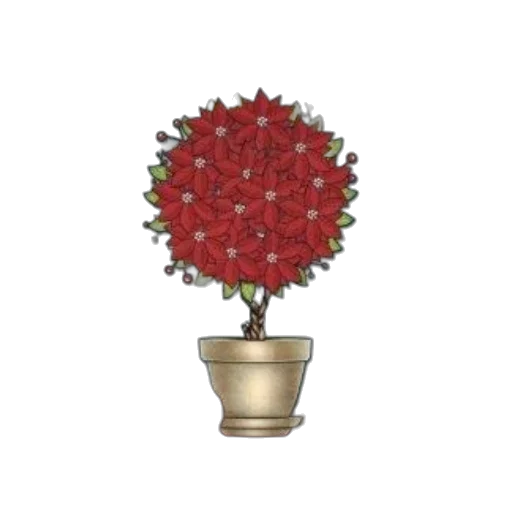 flower, crown, staff, tree transparent PNG cut-out