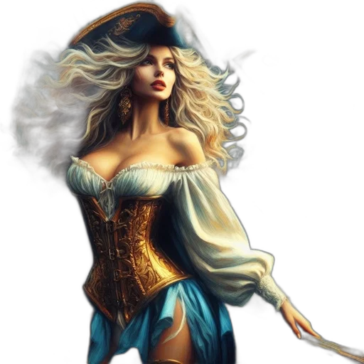 dress, fantasy art, concept art, comic book art transparent PNG cut-out