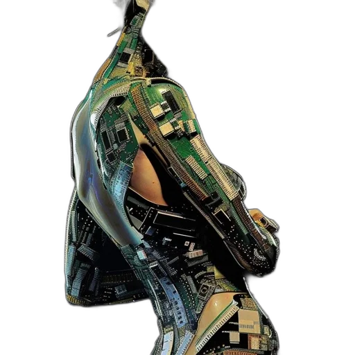 robot, dress, weapon, mask transparent PNG cut-out