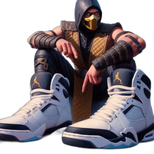 shoes, 3d render, concept art, individual transparent PNG cut-out