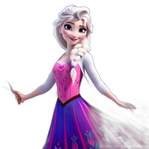 dress, concept art, 3d render, cartoon transparent PNG cut-out