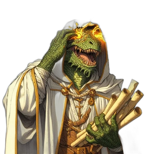 dragon, staff, mask, creature transparent PNG cut-out