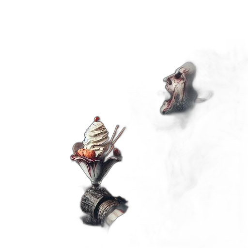 creature, mask, weapon, staff transparent PNG cut-out