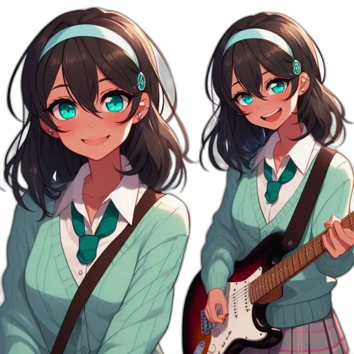 weapon, jacket, face, anime transparent PNG cut-out