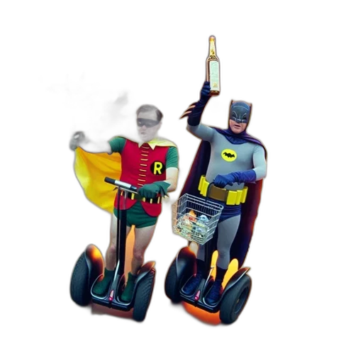 concept art, comic book art, 3d render, two transparent PNG cut-out