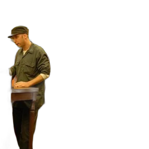 jacket, hat, furniture, staff transparent PNG cut-out