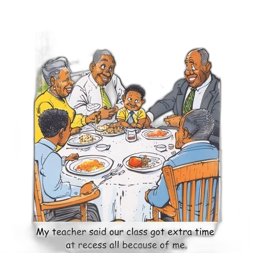 food, fire, family, six transparent PNG cut-out
