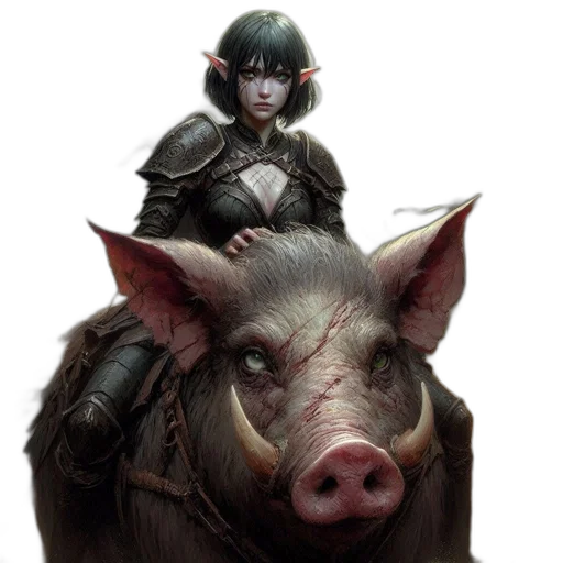 animal, creature, face, weapon transparent PNG cut-out
