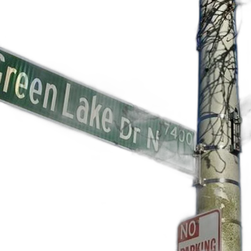 3d render, concept art, city street, neon lights transparent PNG cut-out