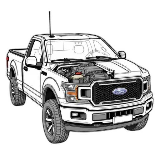 car, photorealistic, cartoon, concept art transparent PNG cut-out