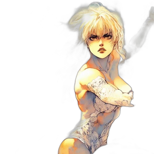 comic book art, concept art, cyberpunk, fantasy art transparent PNG cut-out