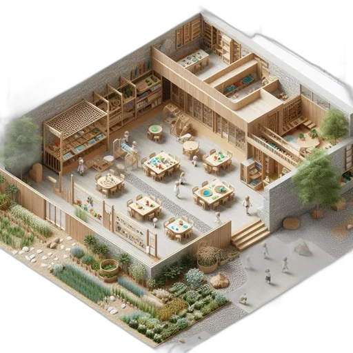 furniture, building, 3d render, concept art transparent PNG cut-out