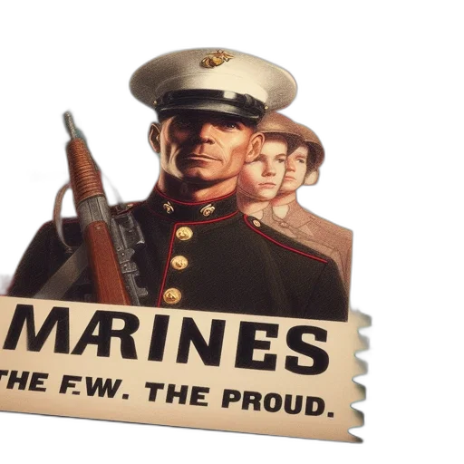 weapon, poster, displays, marine transparent PNG cut-out