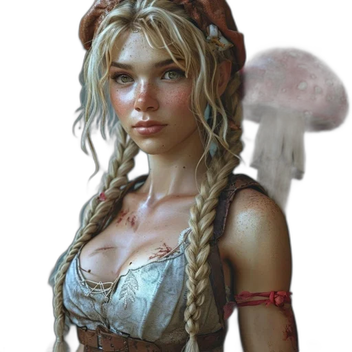 hat, staff, face, jewelry transparent PNG cut-out
