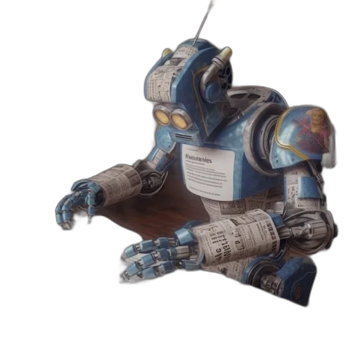 robot, weapon, staff, concept art transparent PNG cut-out