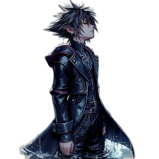 jacket, sword, staff, dragon transparent PNG cut-out