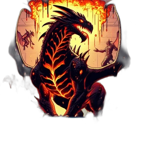 dragon, mask, creature, crown transparent PNG cut-out