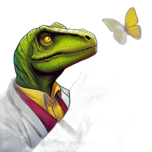 dragon, staff, animal, creature transparent PNG cut-out