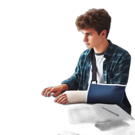 3d render, young, man, sporting transparent PNG cut-out