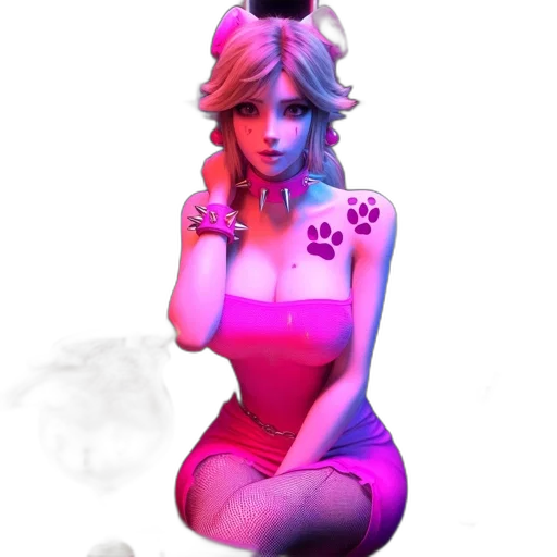 dress, staff, concept art, 3d render transparent PNG cut-out