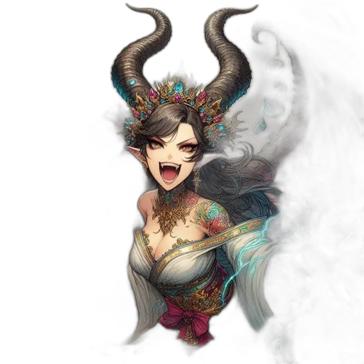 dragon, mask, face, staff transparent PNG cut-out