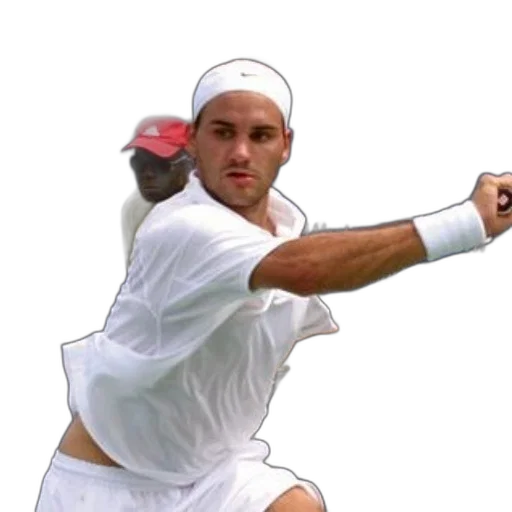 man, white, tennis, gear transparent PNG cut-out
