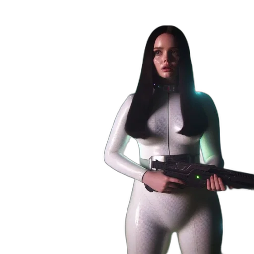 weapon, robot, concept art, 3d render transparent PNG cut-out