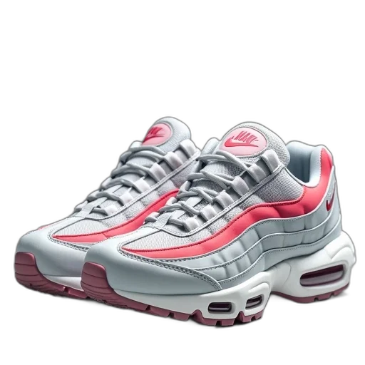 shoes, vaporwave, 3d render, pair transparent PNG cut-out