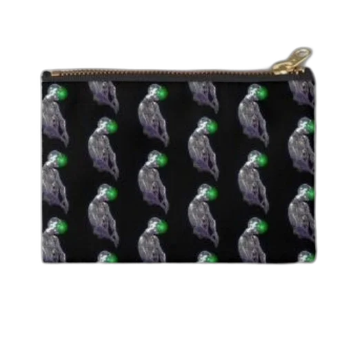 black, zipper, pouch, features transparent PNG cut-out