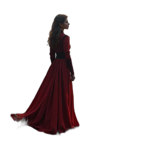 dress, jewelry, concept art, 3d render transparent PNG cut-out