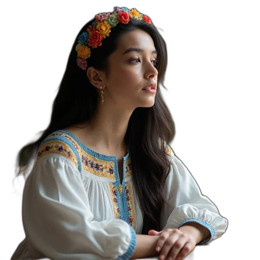 crown, dress, face, jewelry transparent PNG cut-out