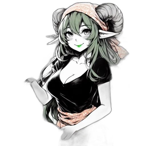hat, staff, dress, flower transparent PNG cut-out