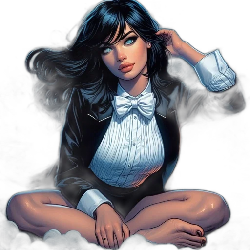 dress, comic book art, concept art, fantasy art transparent PNG cut-out