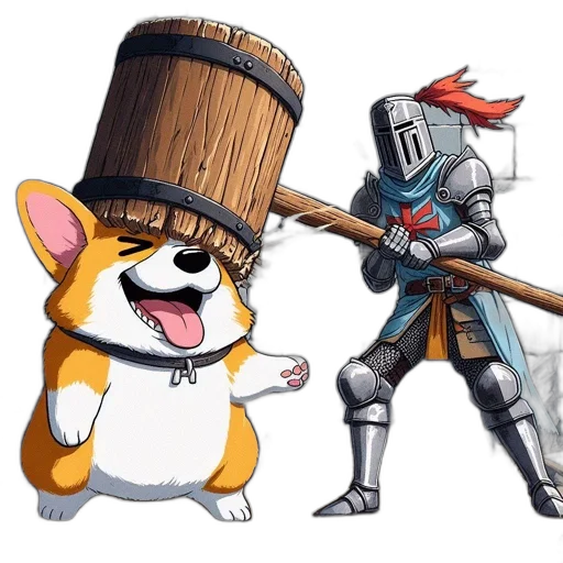 weapon, sword, staff, hat transparent PNG cut-out