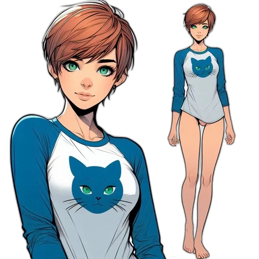 concept art, comic book art, anime, cartoon transparent PNG cut-out