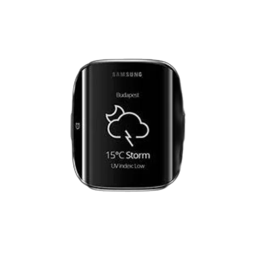 sleek, samsung, smartwatch, displays transparent PNG cut-out