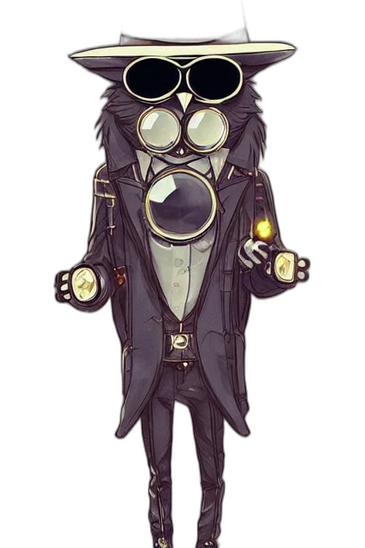 jacket, staff, mask, creature transparent PNG cut-out